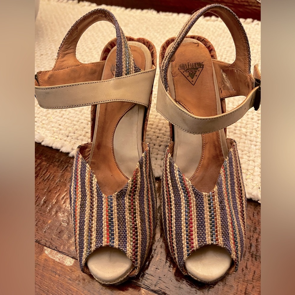 Fluevog Raquel Pindown Wedge Heels